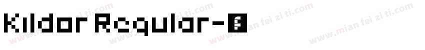 Kildor Regular字体转换